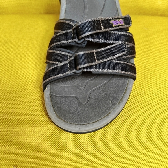 Teva Tirra Sandals  Hiking Sport Strappy Grey Black Outdoor Women's Shoes Size 7 - Picture 5 of 11